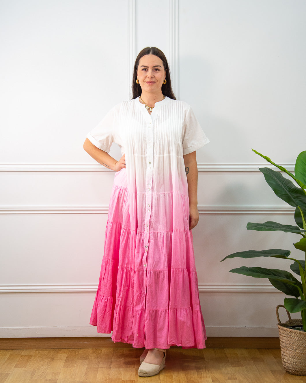 VESTIDO DEGRADÉ ROSA