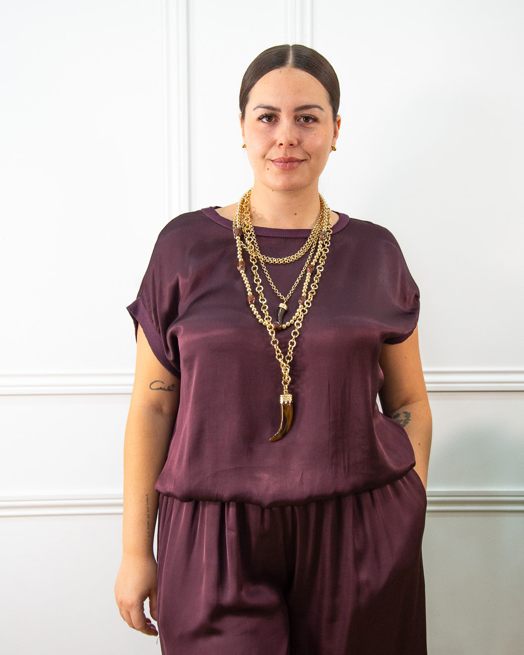BLUSA RASO BERENJENA