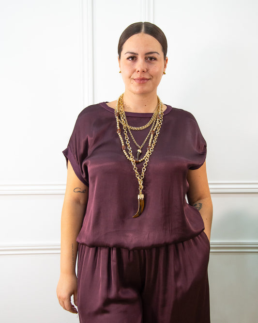 BLUSA RASO BERENJENA
