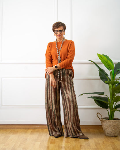 PANTALÓN ZEBRA MARRÓN