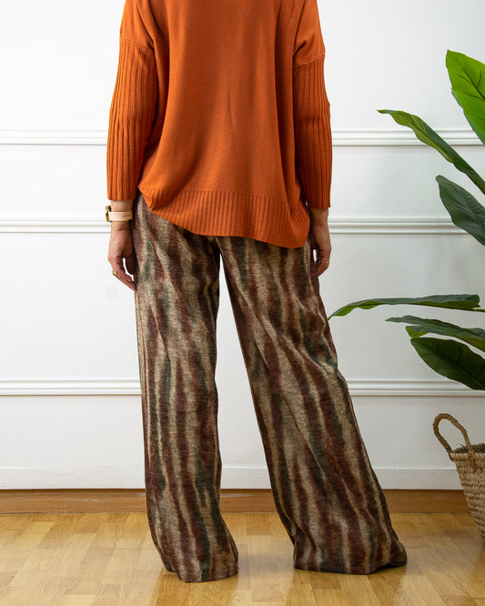 PANTALÓN ZEBRA MARRÓN