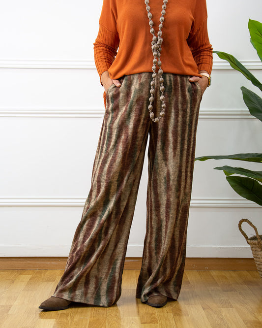 PANTALÓN ZEBRA MARRÓN