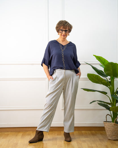 BLUSA JAPAN AZUL MARINO