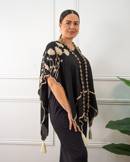 PONCHO MULTIPOSICIÓN NEGRO