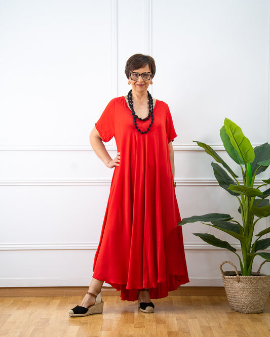 VESTIDO AVA ROJO