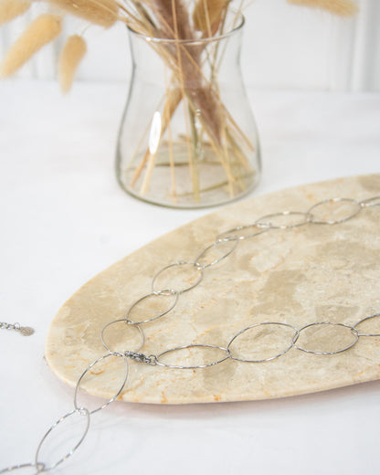COLLAR AROS PLATEADO
