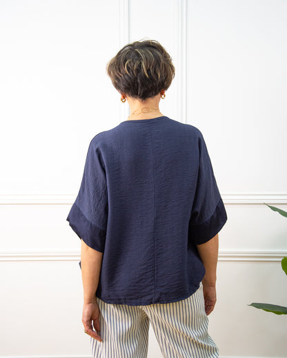 BLUSA JAPAN AZUL MARINO