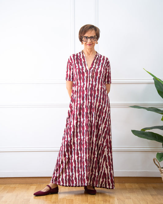 VESTIDO AMELIA GRANATE