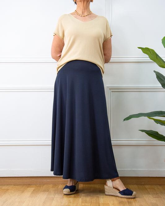 FALDA LOLA AZUL MARINO