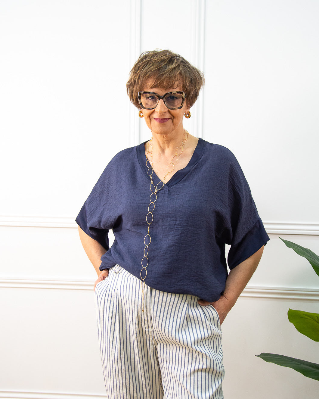 BLUSA JAPAN AZUL MARINO