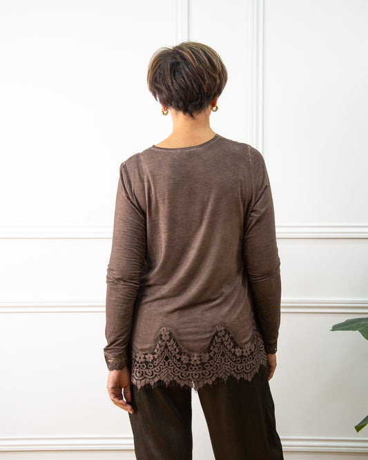 CAMISETA DUNIA MARRÓN