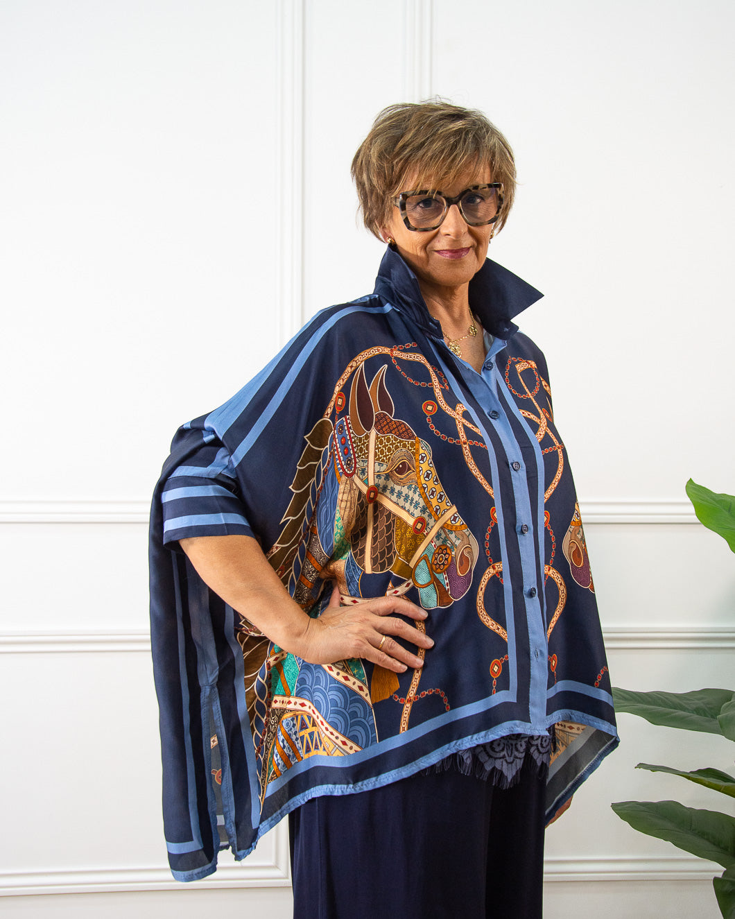 BLUSA CABALLO AZUL