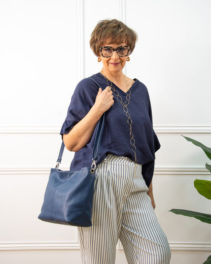 BOLSO LISBOA AZUL MARINO