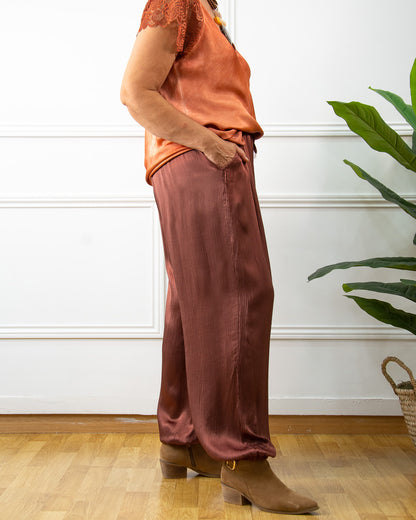 PANTALÓN BOMBACHO TEJA