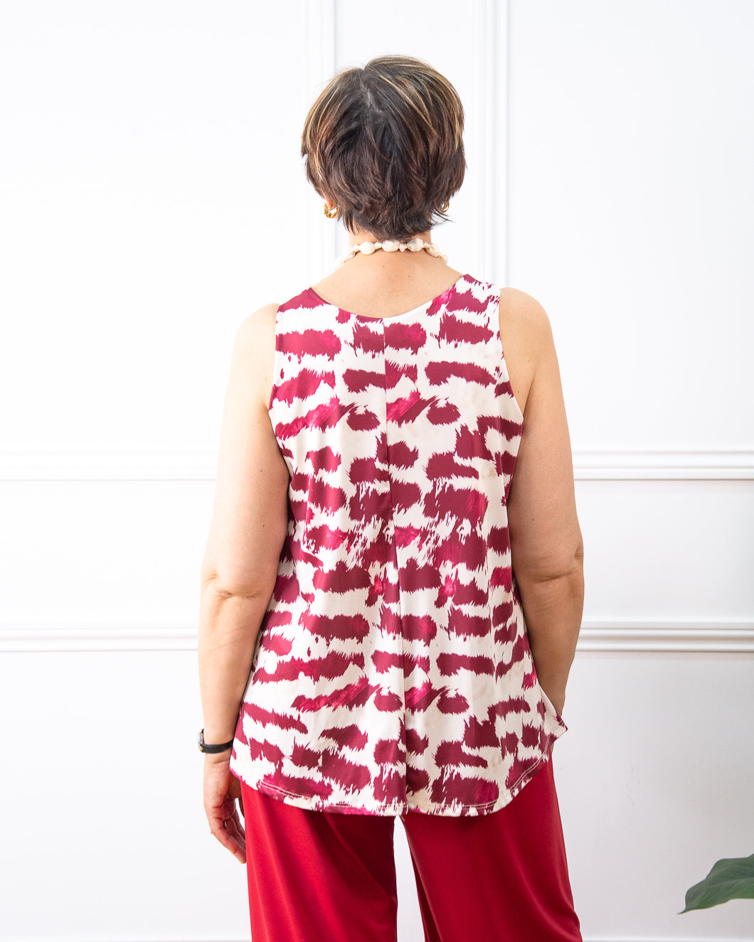 BLUSA MANCHAS ROJO