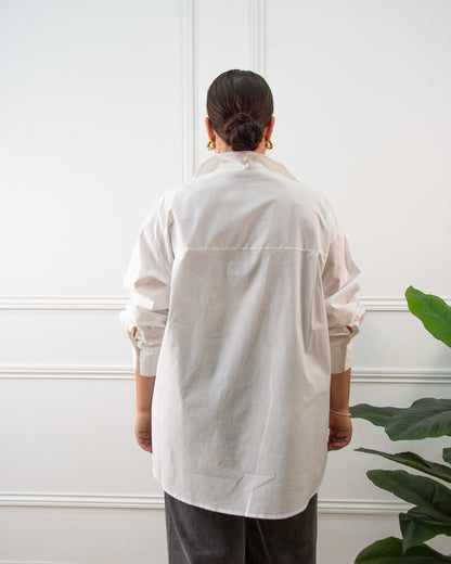 CAMISA FLOR BLANCO