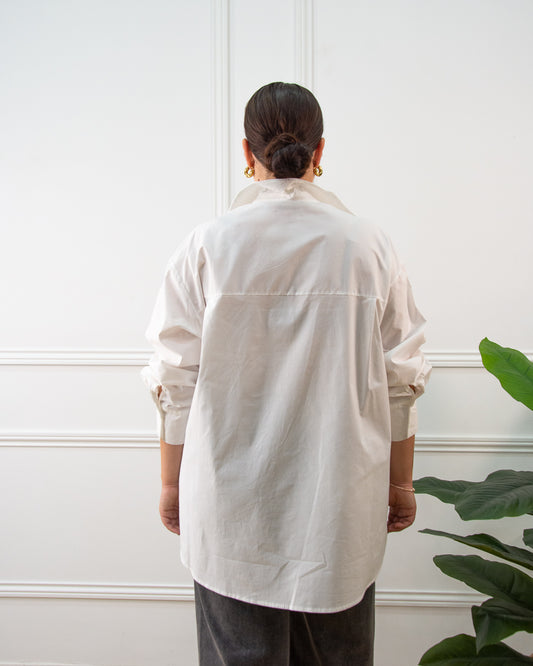 CAMISA FLOR BLANCO