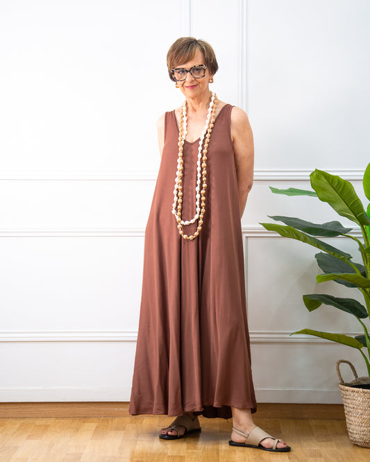 VESTIDO VERONA MARRÓN
