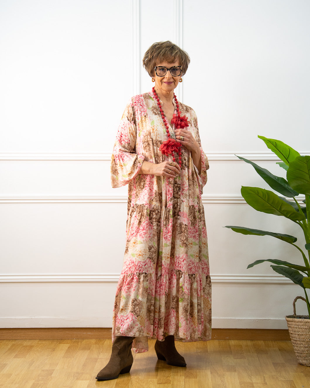 VESTIDO JARDÍN ARENA