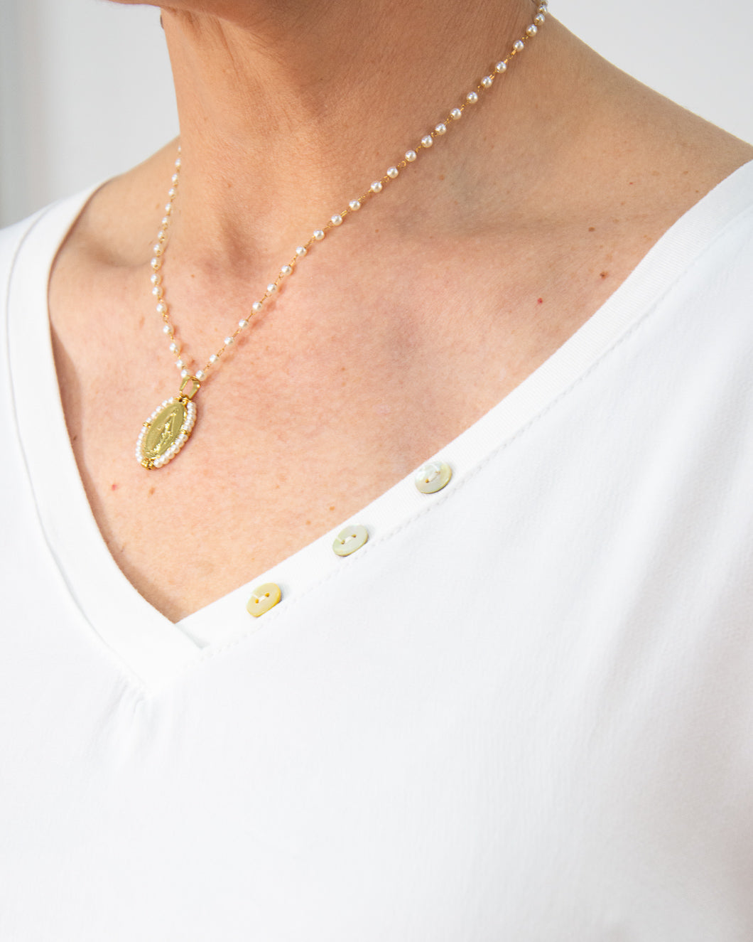 BLUSA BOTONES BLANCO