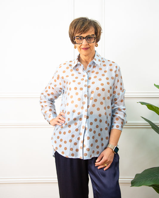 BLUSA CARMEN CELESTE