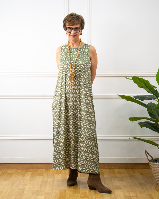 VESTIDO BRISA VERDE KAKI