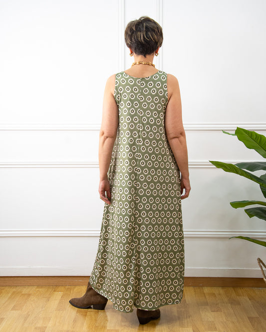 VESTIDO BRISA VERDE KAKI