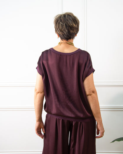 BLUSA RASO BERENJENA