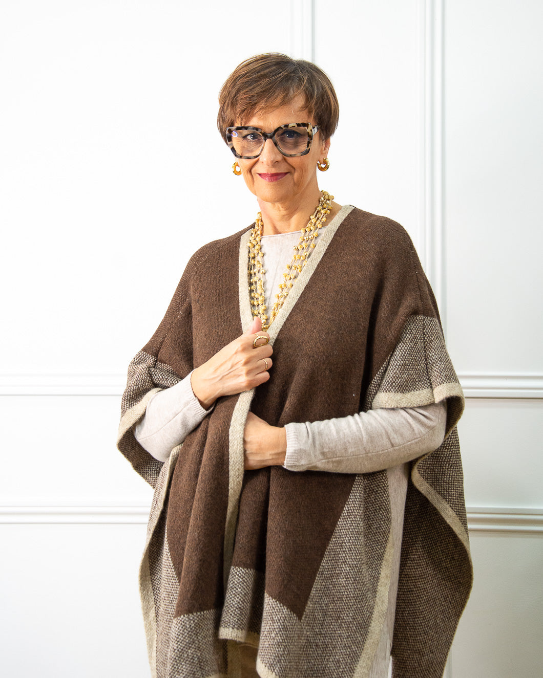 PONCHO NURIA MARRÓN