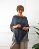 PONCHO BRILLO ANTRACITA