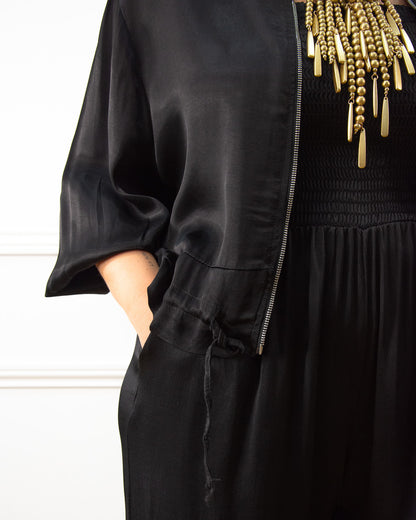 BOMBER RASO NEGRO