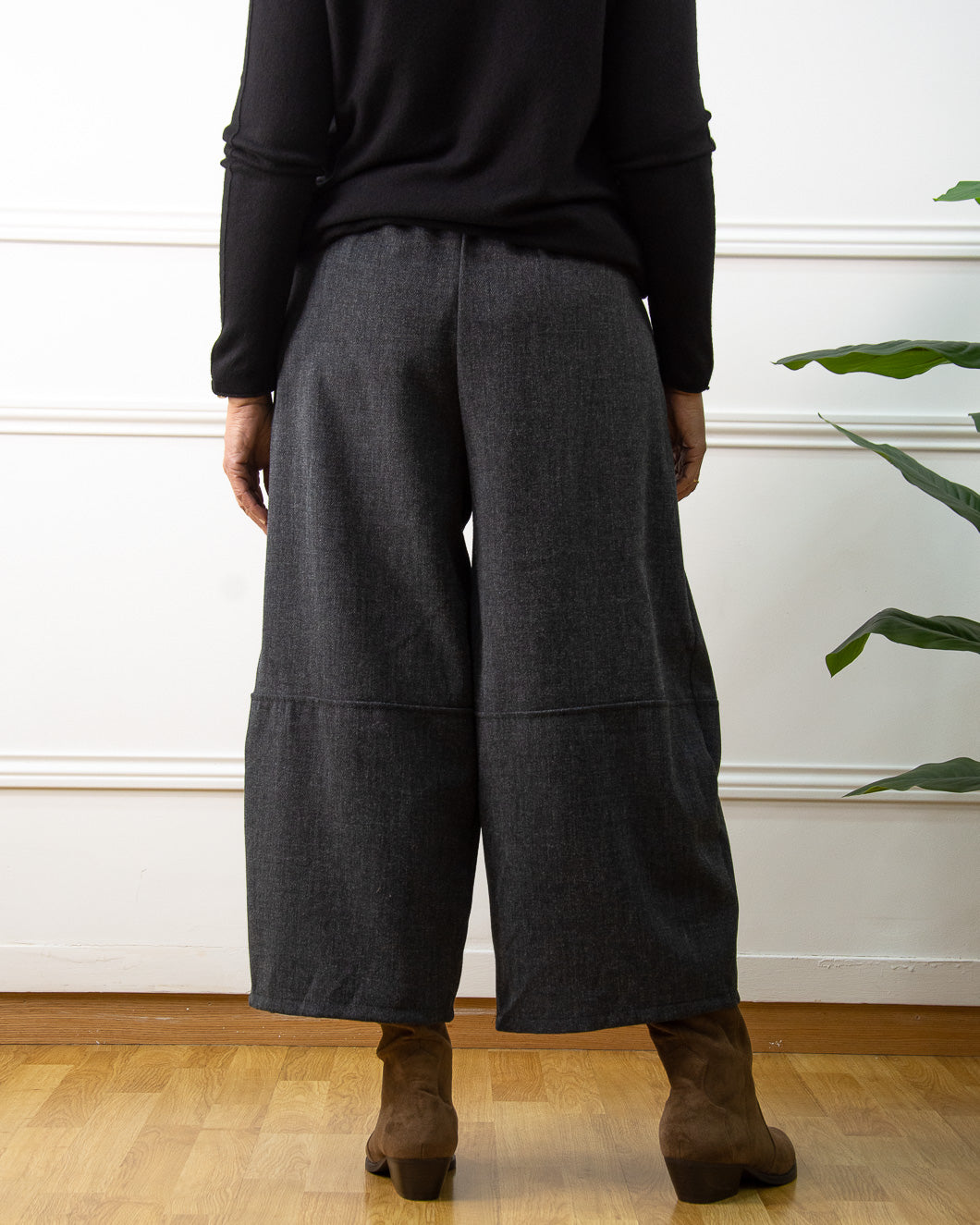 PANTALÓN GLOBO GRIS