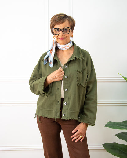CHAQUETA ESTRELLA KAKI