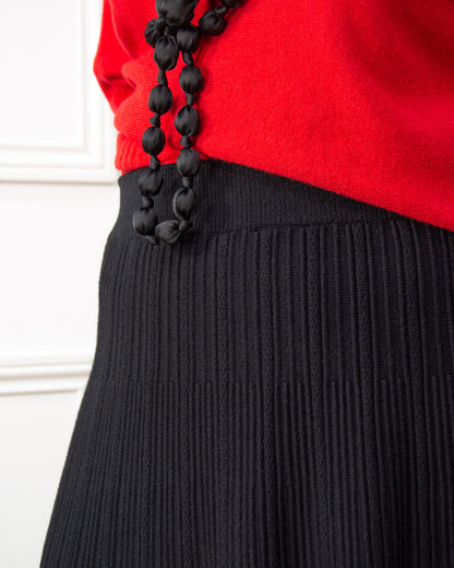 FALDA PUNTO OVER NEGRO