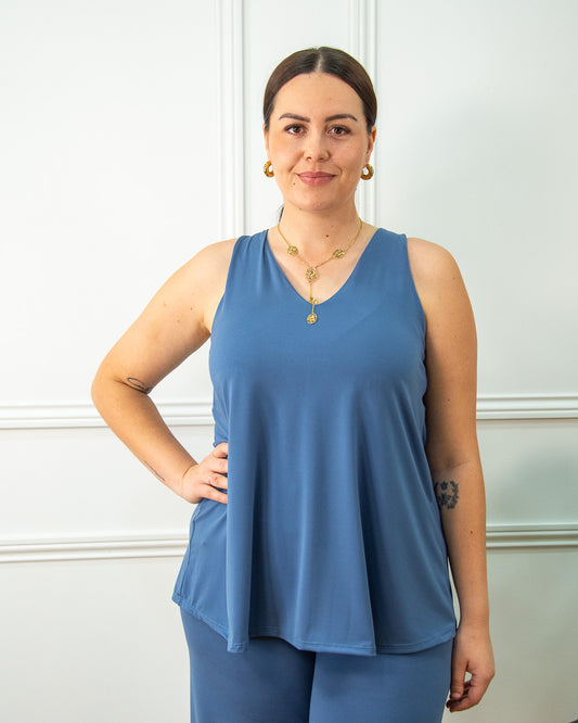 BLUSA LOLA AZUL VAQUERO
