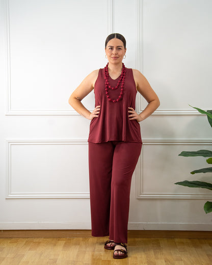 PANTALÓN LOLA GRANDE BURDEOS