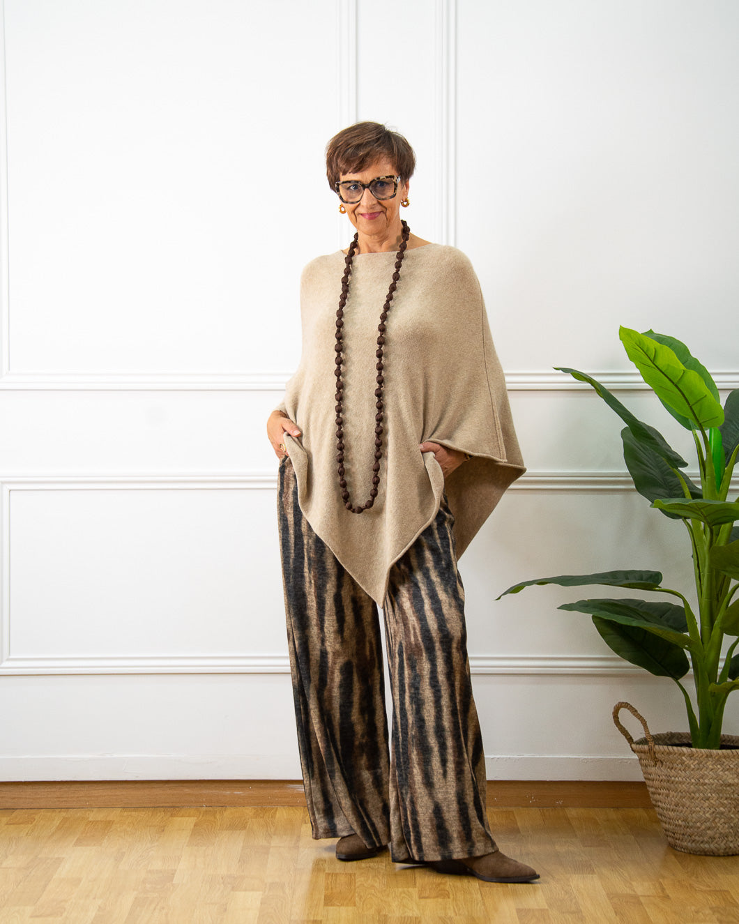PONCHO KIKA CAMEL