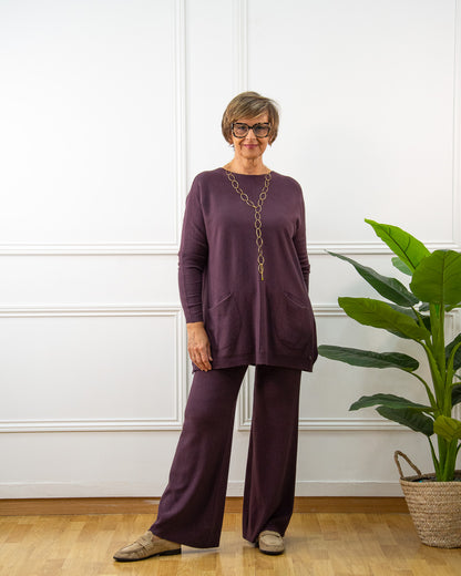 PANTALÓN CLOE BERENJENA
