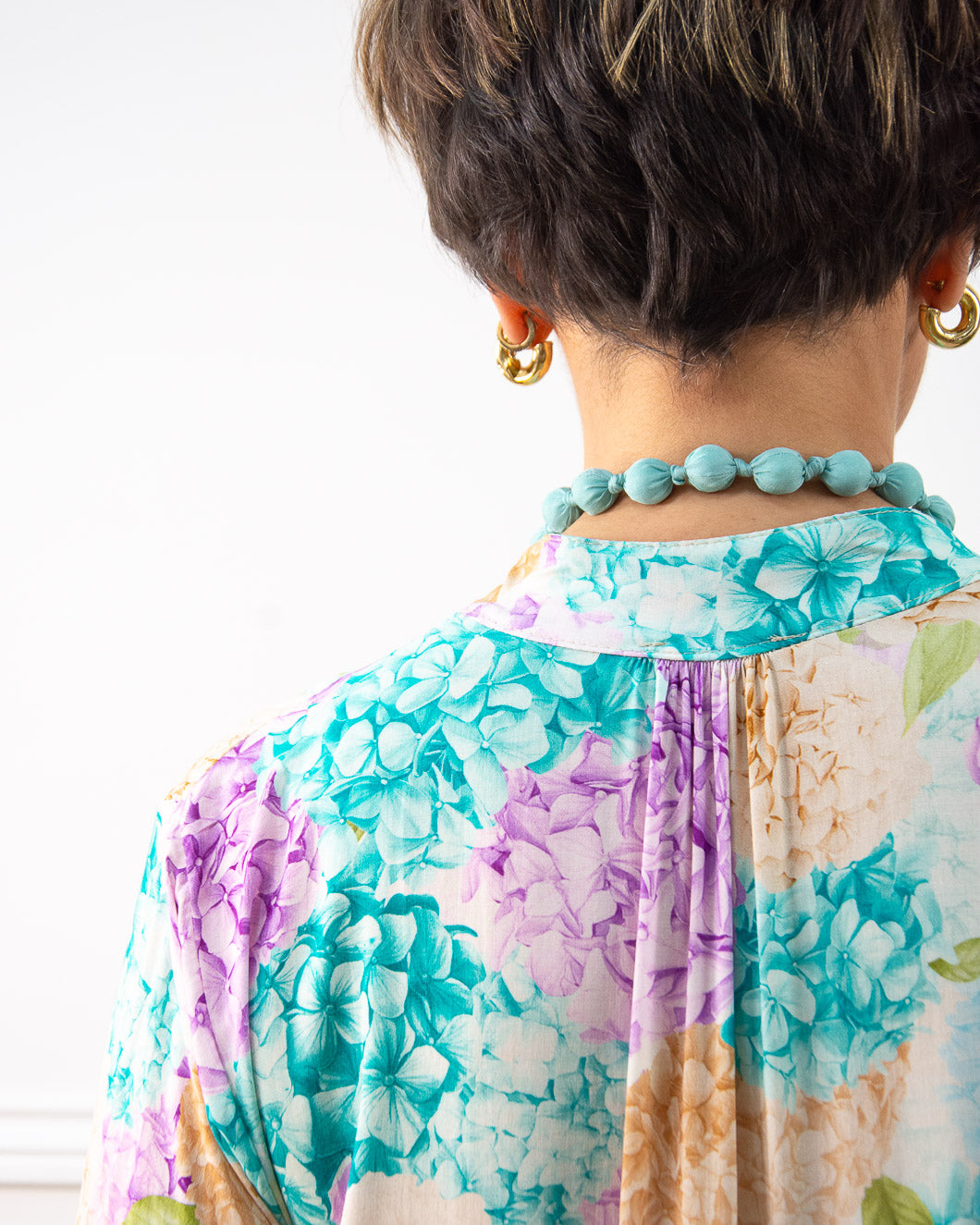 VESTIDO JARDÍN TURQUESA