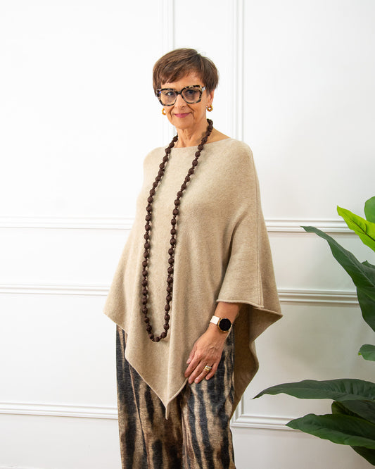 PONCHO KIKA CAMEL