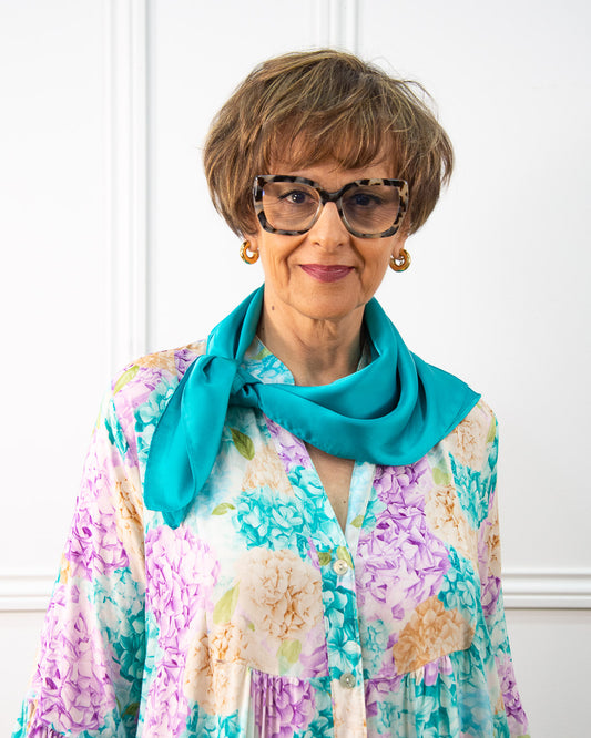 MINI PAÑUELO LISO TURQUESA