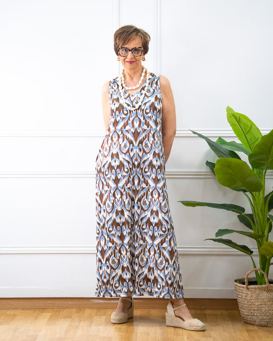 VESTIDO NINA MARRON