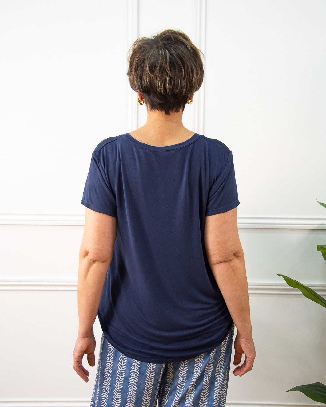 BLUSA BOTONES MARINO