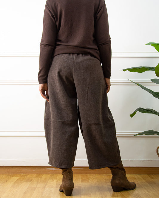 PANTALÓN GLOBO MARRÓN