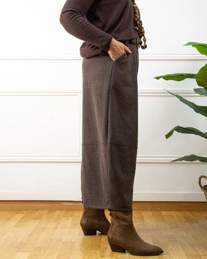 PANTALÓN GLOBO MARRÓN