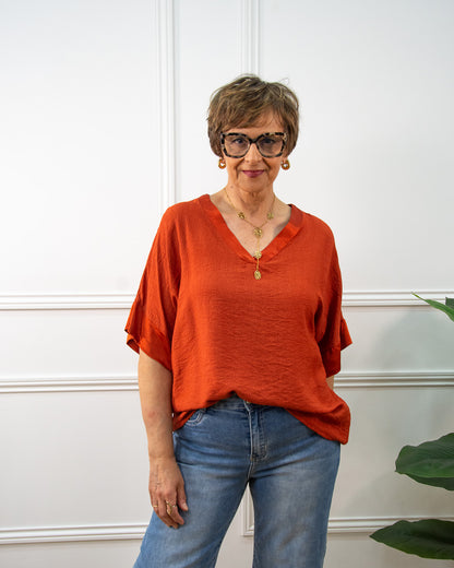 BLUSA JAPAN TEJA
