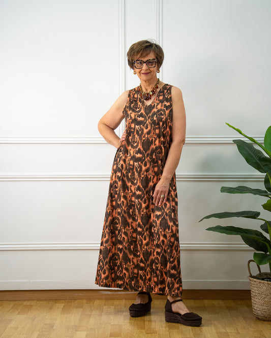 VESTIDO BRUNA MARRÓN