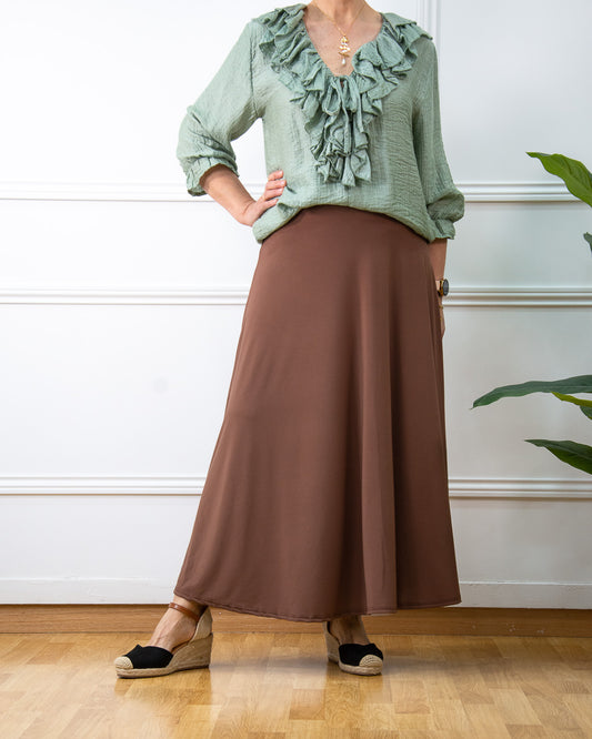 FALDA LOLA MARRÓN