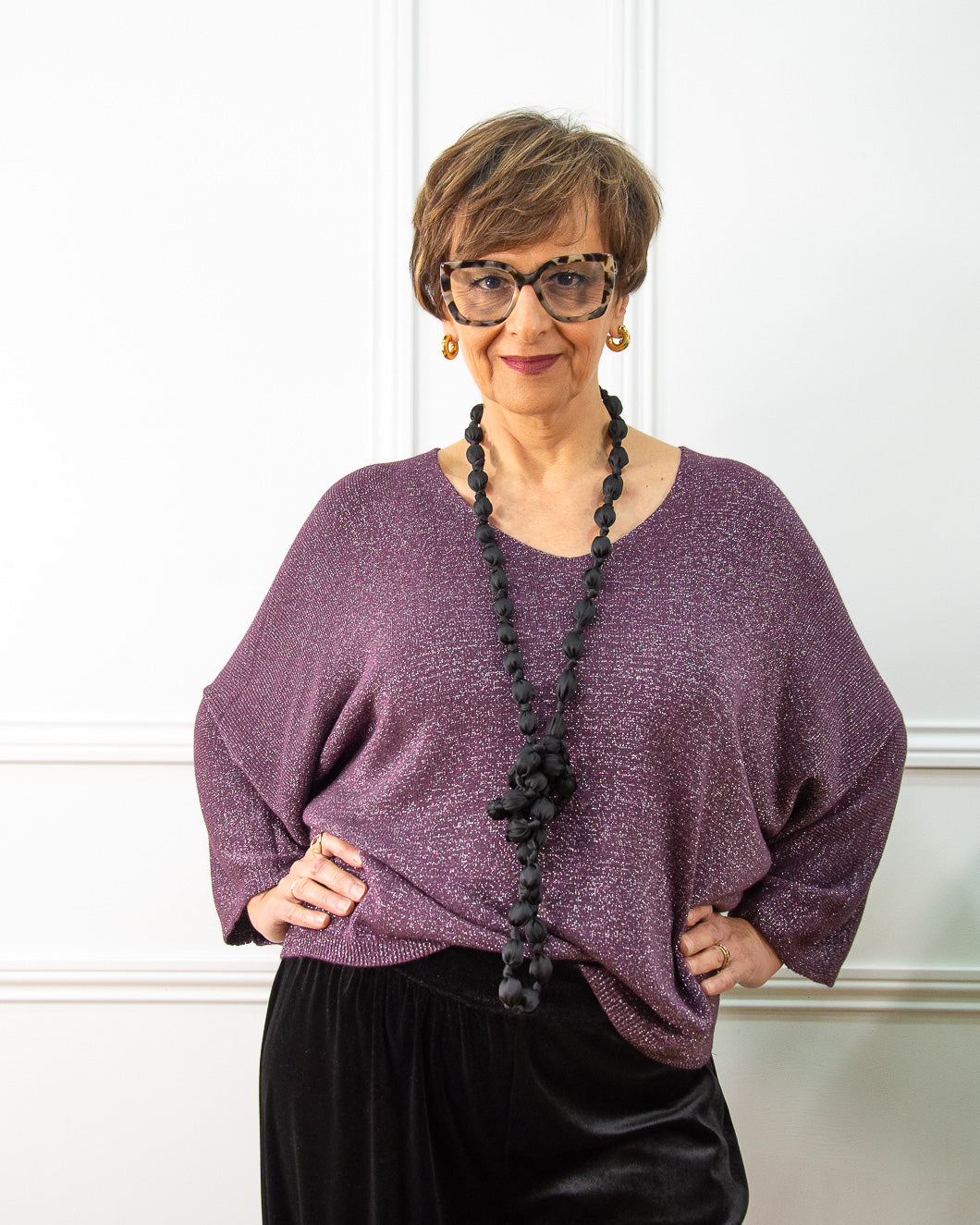 JERSEY BRILLO BERENJENA