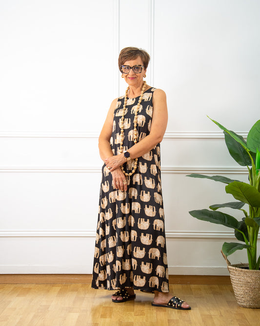 VESTIDO ELEFANTE NEGRO